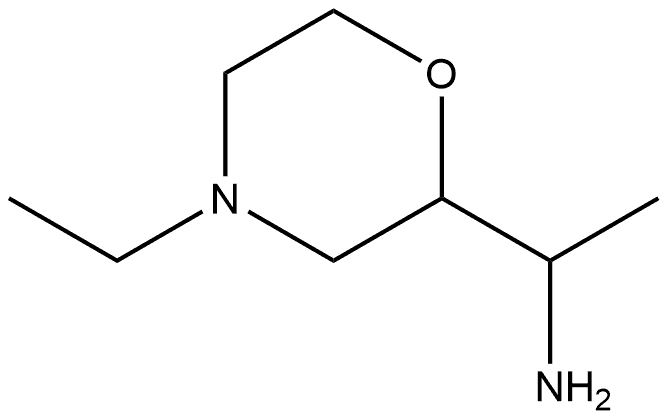 2-Morpholinemethanamine,4-ethyl-α-methyl- Struktur