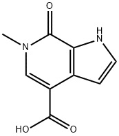 1H-Pyrrolo[2,3-c]pyridine-4-carboxylic acid, 6,7-dihydro-6-methyl-7-oxo- Struktur