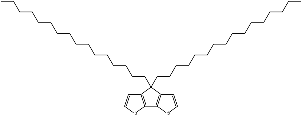 4H-Cyclopenta[2,1-b:3,4-b']dithiophene, 4,4-dihexadecyl- Struktur