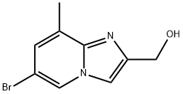 (6-Bromo-8-methyl-imidazo[1,2-a]pyridin-2-yl)-methanol Struktur