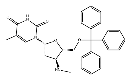 Thymidine, 3'-deoxy-3'-(methylamino)-5'-O-(triphenylmethyl)- (9CI)