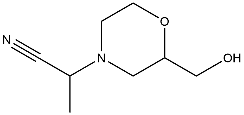 4-Morpholineacetonitrile, 2-(hydroxymethyl)-α-methyl Struktur