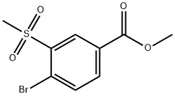 Benzoic acid, 4-bromo-3-(methylsulfonyl)-, methyl ester Struktur