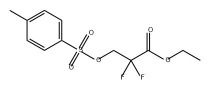 Propanoic acid, 2,2-difluoro-3-[[(4-methylphenyl)sulfonyl]oxy]-, ethyl ester Struktur