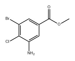 Benzoic acid, 3-amino-5-bromo-4-chloro-, methyl ester Struktur