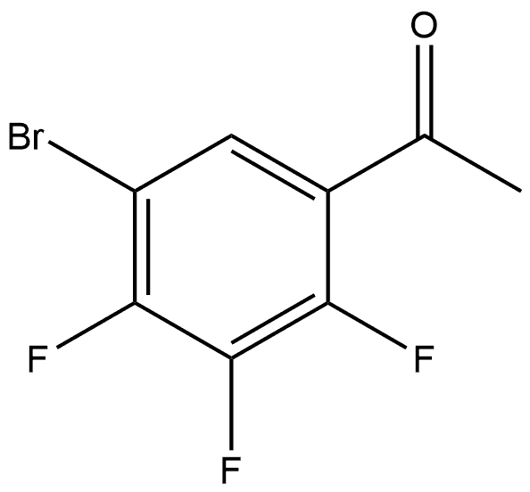 1-(5-Bromo-2,3,4-trifluorophenyl)ethanone Struktur