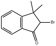 1H-Inden-1-one, 2-bromo-2,3-dihydro-3,3-dimethyl- Struktur