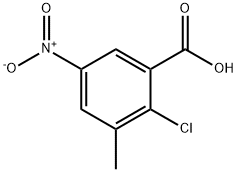 Benzoic acid, 2-chloro-3-methyl-5-nitro- Struktur