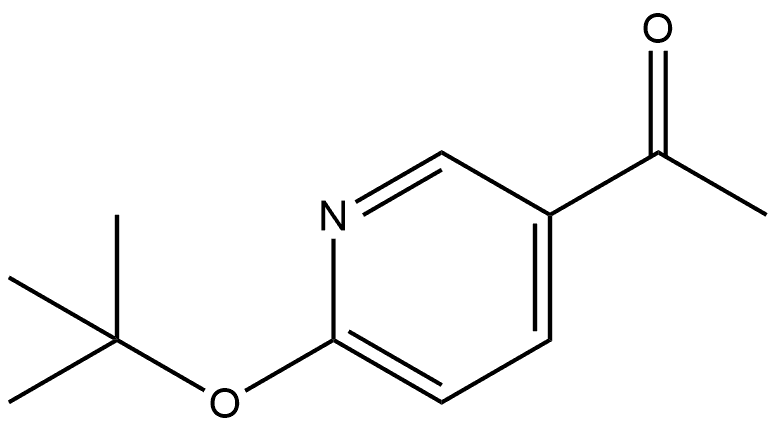 1-[6-(1,1-Dimethylethoxy)-3-pyridinyl]ethanone Struktur