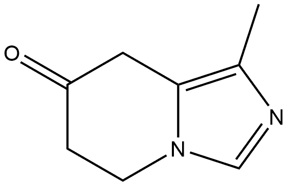 5,6-Dihydro-1-methylimidazo[1,5-a]pyridin-7(8H)-one Struktur