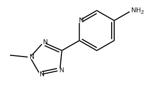 3-Pyridinamine, 6-(2-methyl-2H-tetrazol-5-yl)- Struktur