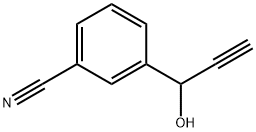 Benzonitrile, 3-(1-hydroxy-2-propyn-1-yl)- Struktur