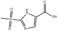 1H-Imidazole-5-carboxylic acid, 2-(methylsulfonyl)- Struktur