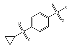 Benzenesulfonyl chloride, 4-(cyclopropylsulfonyl)- Struktur