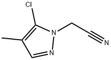 1H-Pyrazole-1-acetonitrile, 5-chloro-4-methyl- Struktur