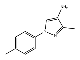 1H-Pyrazol-4-amine, 3-methyl-1-(4-methylphenyl)- Struktur