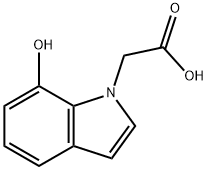 2-(7-hydroxy-1H-indol-1-yl)acetic acid Struktur