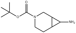 3-Azabicyclo[4.1.0]heptane-3-carboxylic acid, 7-amino-, 1,1-dimethylethyl ester Struktur