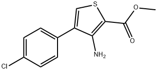 JR-8064, Methyl 3-amino-4-(4-chlorophenyl)thiophene-2-carboxylate, 97% Struktur