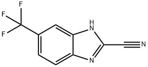 1H-Benzimidazole-2-carbonitrile, 6-(trifluoromethyl)- Structure