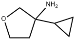 3-Furanamine, 3-cyclopropyltetrahydro- Struktur