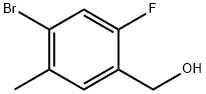 Benzenemethanol, 4-bromo-2-fluoro-5-methyl- Struktur