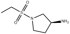 3-Pyrrolidinamine, 1-(ethylsulfonyl)-, (3S)- Struktur