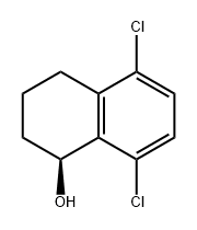 1-Naphthalenol, 5,8-dichloro-1,2,3,4-tetrahydro-, (1S)- Struktur