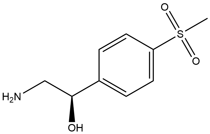 (1R)-2-Amino-1-[4-(methylsulfonyl)phenyl]ethanol Struktur