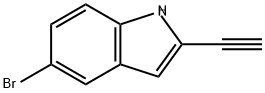 1H-Indole, 5-bromo-2-ethynyl- Struktur