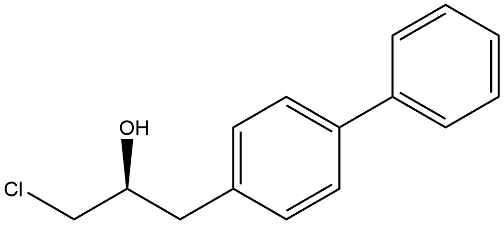 [1,1'-Biphenyl]-4-ethanol, α-(chloromethyl)-, (αS)- Struktur