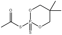 1,3,2-Dioxaphosphorinane, 2-(acetylthio)-5,5-dimethyl-, 2-sulfide (9CI) Struktur