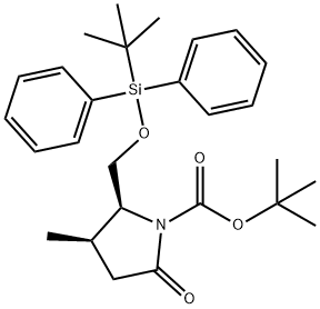 1-Pyrrolidinecarboxylic acid, 2-[[[(1,1-dimethylethyl)diphenylsilyl]oxy]methyl]-3-methyl-5-oxo-, 1,1-dimethylethyl ester, (2S,3R)-