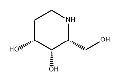 3,4-Piperidinediol, 2-(hydroxymethyl)-, (2R,3S,4R)- Struktur