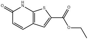 Thieno[2,3-b]pyridine-2-carboxylic acid, 6,7-dihydro-6-oxo-, ethyl ester Struktur