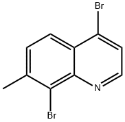 4,8-dibromo-7-methylquinoline Struktur