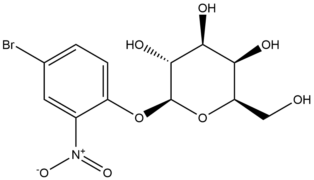 β-D-Galactopyranoside, 4-bromo-2-nitrophenyl Struktur