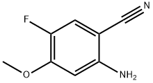 Benzonitrile, 2-amino-5-fluoro-4-methoxy- Struktur