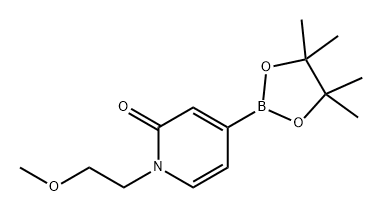 2(1H)-Pyridinone, 1-(2-methoxyethyl)-4-(4,4,5,5-tetramethyl-1,3,2-dioxaborolan-2-yl)- Struktur