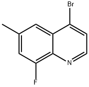 4-bromo-8-fluoro-6-methylquinoline Struktur