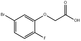 2-(5-bromo-2-fluorophenoxy)acetic acid Struktur