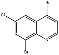 4,8-dibromo-6-chloroquinoline Struktur