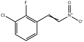 Benzene, 1-chloro-2-fluoro-3-(2-nitroethenyl)- Struktur