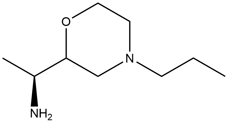 2-Morpholinemethanamine,α-methyl-4-propyl-,(αS)- Struktur