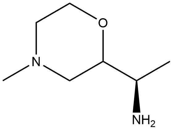 2-Morpholinemethanamine,α,4-dimethyl-,(αR)- Struktur