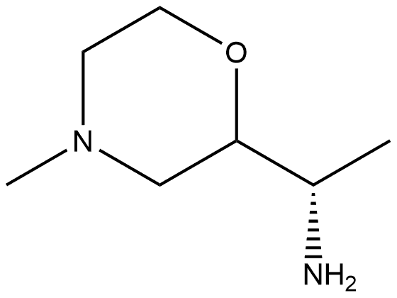 2-Morpholinemethanamine,α,4-dimethyl-,(αS)- Struktur