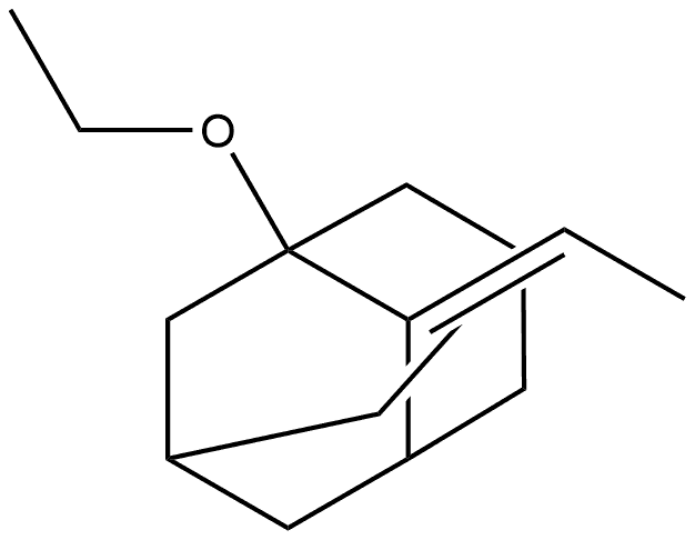 Tricyclo[3.3.1.13,7]decane, 1-ethoxy-2-ethylidene-, (E)- (9CI) Struktur