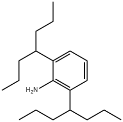 Benzenamine, 2,6-bis(1-propylbutyl)- Struktur