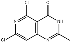 Pyrido[4,3-d]pyrimidin-4(3H)-one, 5,7-dichloro-2-methyl- Struktur