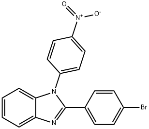 1H-Benzimidazole, 2-(4-bromophenyl)-1-(4-nitrophenyl)- Struktur